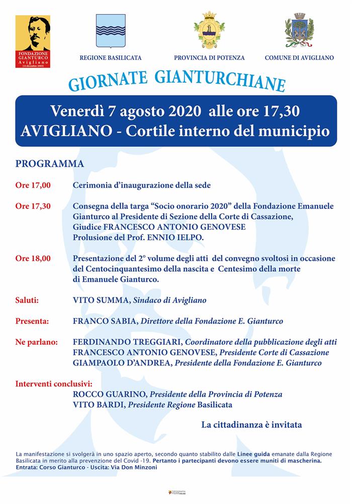 Giornate Gianturchiane 2020